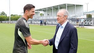 El presidente asistió al entrenamiento