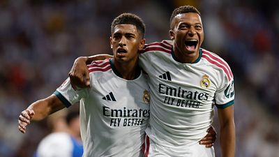Real Madrid's starting lineup against Atlético