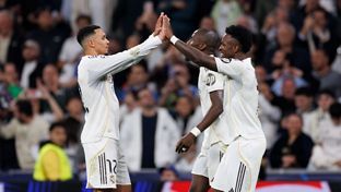 Once inicial del Real Madrid frente al Manchester City