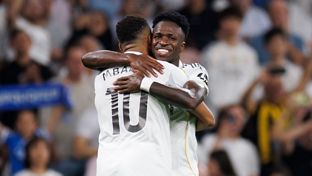 Onces iniciales del Real Madrid y el Olympiacos