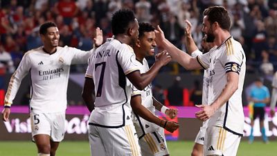 Once inicial del Real Madrid ante al Almería