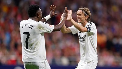 Onces iniciales del Real Madrid y el Valencia