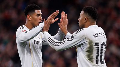 Onces iniciales del Real Madrid y del Sevilla