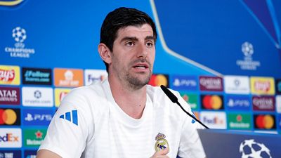 Courtois: “Lo más importante es tener a la afición con nosotros y empezar bien el partido”