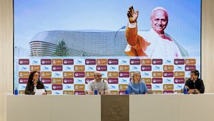 Acto de presentación del encuentro que mantendrá el papa León XIV con la comunidad diocesana de Madrid en el Bernabéu 