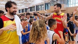 La selección española se entrena en el pabellón de la Ciudad Real Madrid