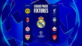 Les adversaires du Real Madrid lors de la première phase de la Ligue des Champions : Dortmund, Milan, Salzbourg, Stuttgart, Liverpool, Atalanta, Lille et Brest.