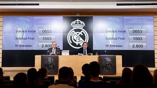 El Real Madrid llevó a cabo el sorteo de entradas para el partido de Champions en el Metropolitano