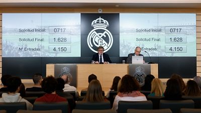 El Real Madrid llevó a cabo el sorteo de entradas para el entrenamiento del 30 de diciembre