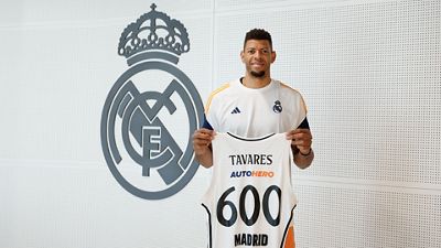 Tavares, 600 partidos con el Real Madrid