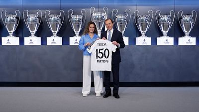Teresa, 150 partidos con el Real Madrid