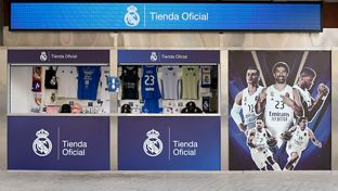 Nueva tienda del Real Madrid de baloncesto en el Movistar Arena