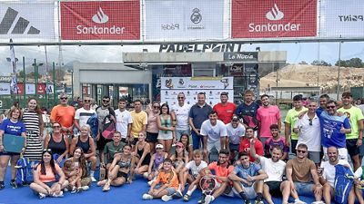 Éxito del V Circuito Solidario de Pádel Fundación Real Madrid by Santander en La Nucía