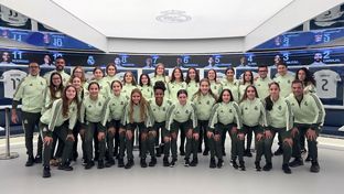 El Cadete del Real Madrid visita el Tour Bernabéu
