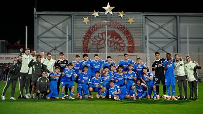 El Juvenil A gana al Olympiacos y es el único equipo con pleno de victorias en la Youth League