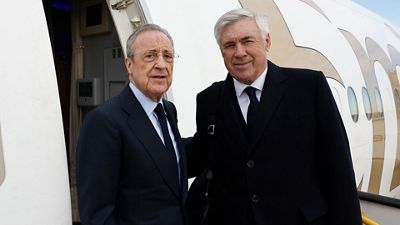 The president is travelling with the team