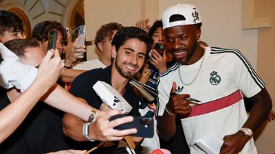 Así fue la llegada del Real Madrid a Budapest