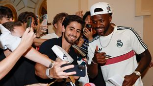 Así fue la llegada del Real Madrid a Budapest