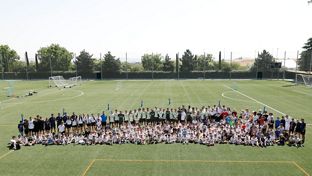 El Castilla compartió un encuentro especial con los participantes del campus de la Fundación
