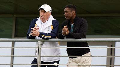 Seedorf presenció el entrenamiento en la Ciudad Real Madrid