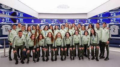 El Juvenil del Real Madrid visita el Tour Bernabéu