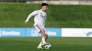 Once inicial del Juvenil A frente al Sporting de Lisboa