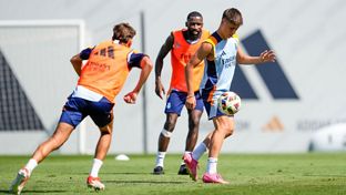 Modrić, Endrick, Arda Güler y Rüdiger se ejercitaron con el grupo antes de viajar a Estados Unidos