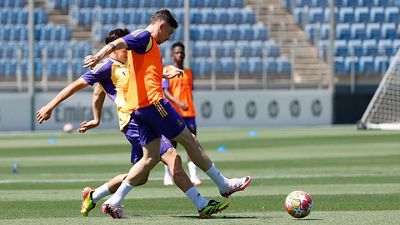 Último entrenamiento antes de viajar a Londres