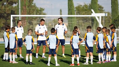 Primer entrenamiento de los benjamines 