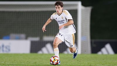 Once inicial del Castilla contra el Málaga