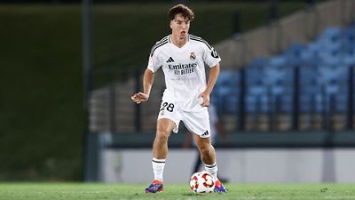 Once inicial del Castilla contra el Murcia