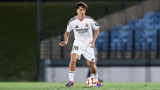 Once inicial del Castilla contra el Murcia