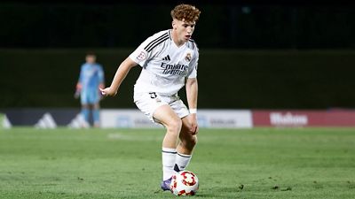 Once inicial del Castilla contra el Mérida