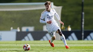 Once inicial del Castilla contra el Recreativo Granada