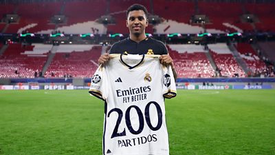 Rodrygo makes his 200th Real Madrid appearance