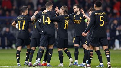 Real Madrid's third 100%-win record in Champions League group stage