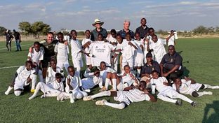 Más de 500 niños participaron en los clínics sociales de la Fundación Real Madrid en Namibia