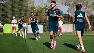 El equipo se está entrenando