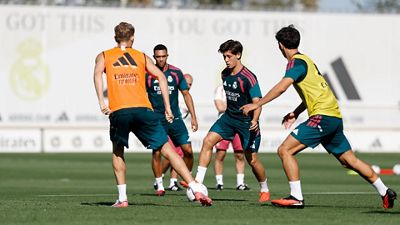 El equipo se está entrenando