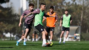 El equipo se está entrenando