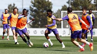 Último treino antes de receber o Cádiz