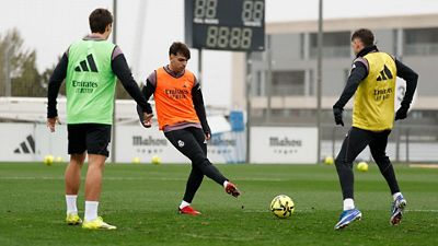El Real Madrid continúa preparando el partido contra la Real Sociedad
