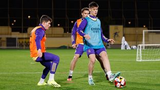 O Real Madrid prepara a final da Supertaça de Espanha