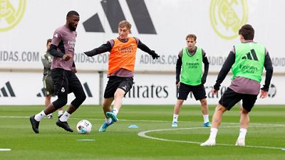 El equipo se está entrenando