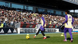 A equipa completou um treino especial