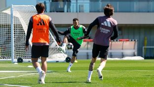 El equipo prepara el partido contra el Manchester City