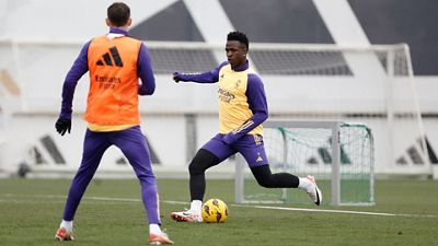 Vini Jr., Carvajal e Camavinga juntaram-se ao grupo