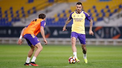 El Real Madrid prepara la final de la Supercopa de España