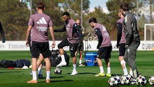 El equipo prepara el partido contra el Manchester City
