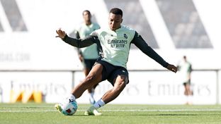 Último entrenamiento antes del partido contra el Getafe